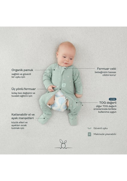 Organik Pamuklu Pijama Tulum 1.0 TOG