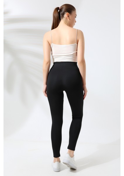 Yüksek Bel Toparlayıcı Tayt 21840 Siyah fırsatları