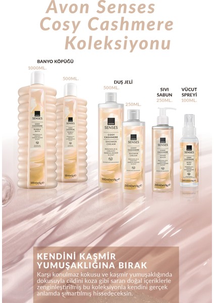 Cosy Cashmere Manolya Sandal Kokulu Duş Jeli 250 ml modelleri