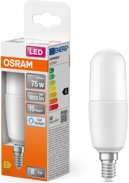 Led 9W 6500K 1055lm E14 Duy Beyaz Işık Ampul