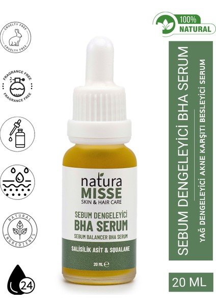 NaturaMisse Sebum BHA Serum 20 Ml - Bakım Serumu