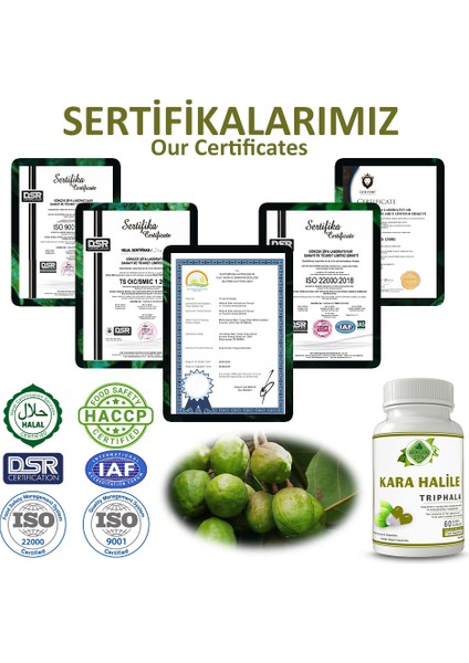 Karahalile Kapsül (TRİPHALA CAPSULE)