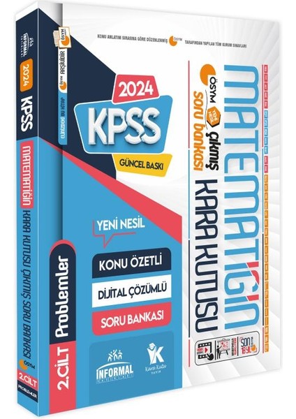 KPSS Matematiğin Kara Kutusu Problem Dijital Çözümlü ÖSYM Çıkmış Soru Bankası