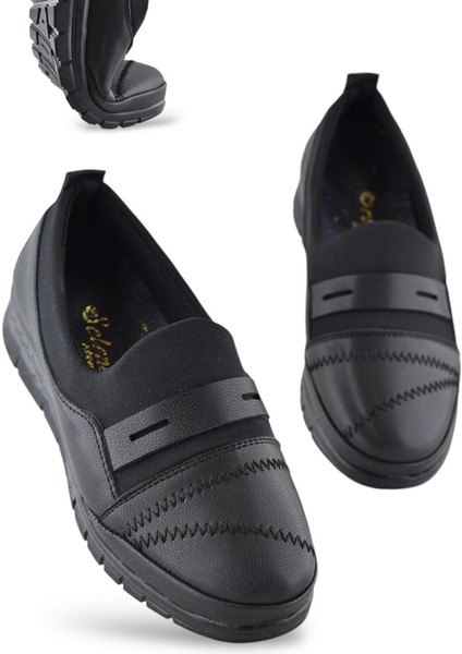 0248 Rahat Ortopedik Taban Günlük Kadın Ayakkabı Babet Kadın Kışlık Ayakkabı