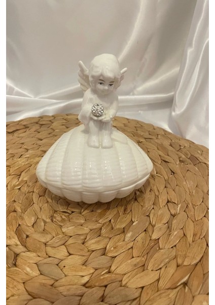 Poli Oturan Peri Melek Biblo Kutu Seramik modelleri