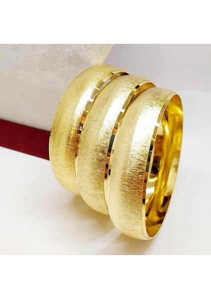 Zımpara Model 6.4 cm Bilezik Altın Kaplama Bilezik 09