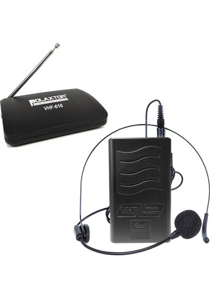 PLX-610 1 Yaka 1 Headset Vhf Kablosuz Mikrofon