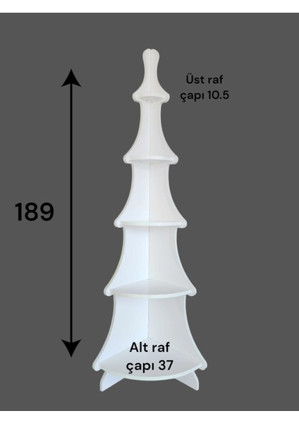 Dekoratif Köşe Rafı