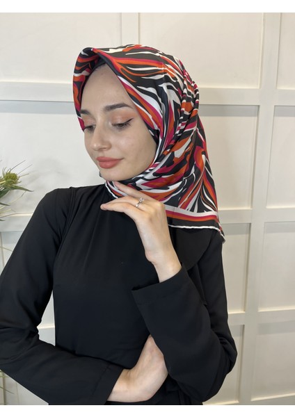 Quare Rayon Tivil Eşarp Desenli Rayon Eşarp 1070
