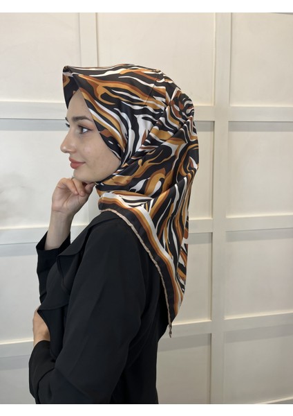 Quare Rayon Tivil Eşarp Desenli Rayon Eşarp 1070