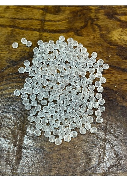100 Adet 0,50 cm Şeffaf Plastik Boncuk modelleri