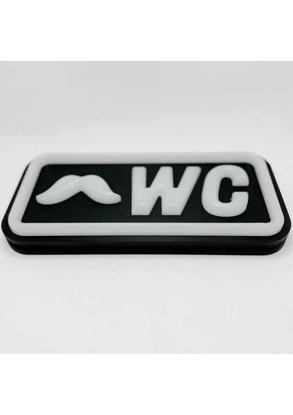 'bay Wc' Işıklı Özel Tabela LED Ile Neon Görünümlü Tabela (29X15CM)