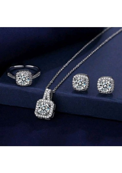 SE Jewellery Silver Şık Gösterişli Baget Set