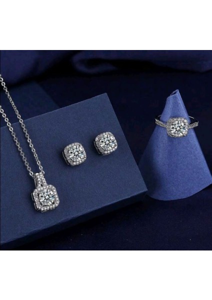 SE Jewellery Silver Şık Gösterişli Baget Set