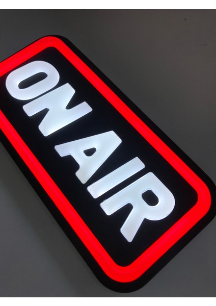 'on Aır' Işıklı Özel Tabela LED Ile Neon Görünümlü Tabela (25X12CM)