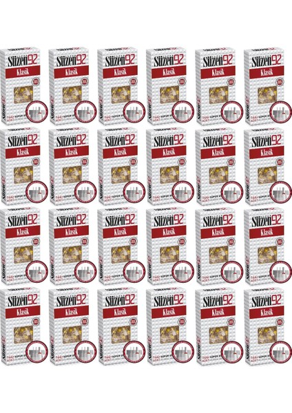 Klasik Sigara Ağızlık Filtresi 3456 Adet Fırsat Pk Kutu (24PK*144)