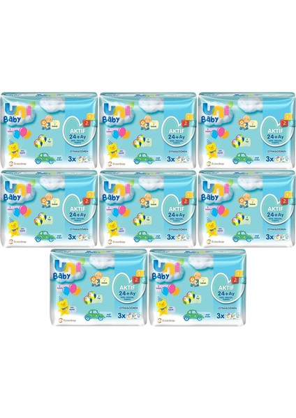 Islak Havlu Aktif / Oyna & Öğren 52 Yaprak (24 Lü Set) 1248 Yaprak (8pk*3)
