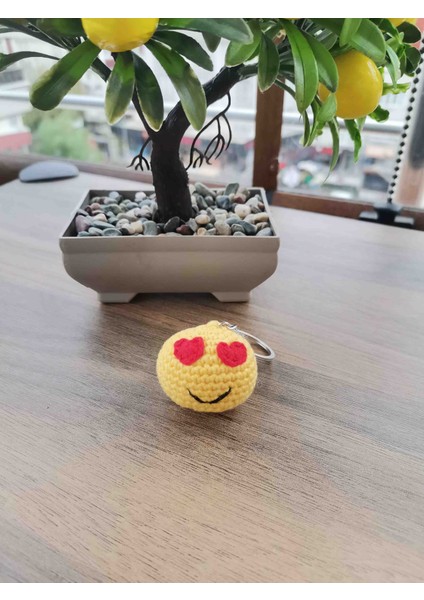 Aşk Yüzü Sevgi Yüzü Emoji Anahtarlık