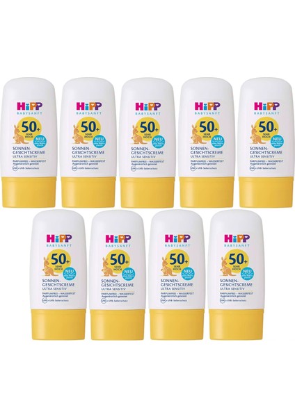 Babysanft Güneş Kremi -Yüz Için Sonnen Gesıchtscreme 50+ Faktör Ultra Sensıtıv 30ML (9 Lu Set)