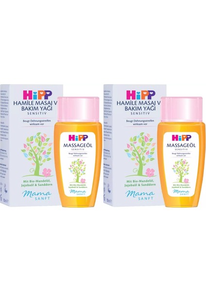 Mamasanft Hamile Masaj ve Bakım Yağı Sensıtıv 100ML (2 Li Set)