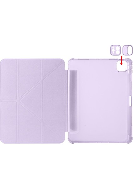 iPad Air 11 M2/M3 2024/2025 uyumlu Kılıf Kalem Bölmeli Kapaklı Trifold Standlı Akıllı Uyku Modu fırsatları