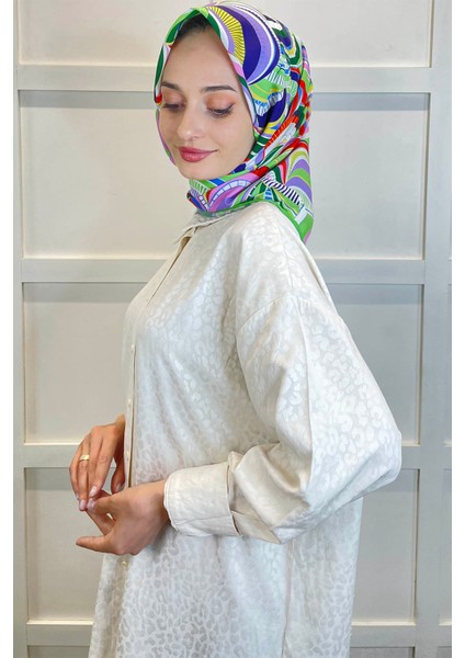 Shecarf Emproyal Desenli Pamuk Soft Eşarp 01093
