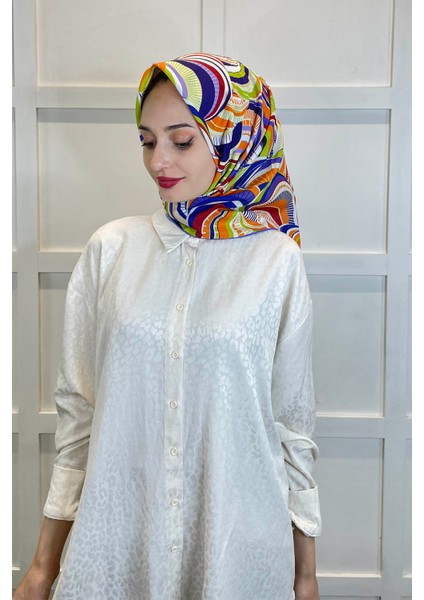 Shecarf Emproyal Desenli Pamuk Soft Eşarp 01093