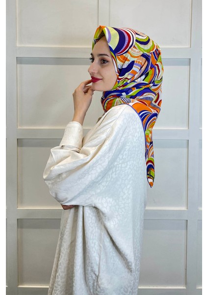 Shecarf Emproyal Desenli Pamuk Soft Eşarp 01093