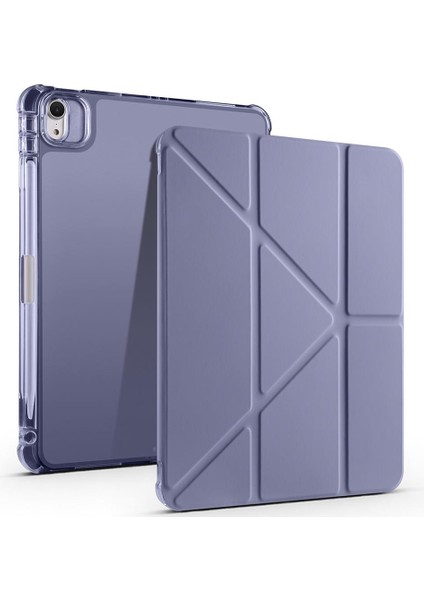 iPad Air 11 M2/M3 2024/2025 uyumlu Kılıf Kalem Bölmeli Kapaklı Trifold Standlı Akıllı Uyku Modu