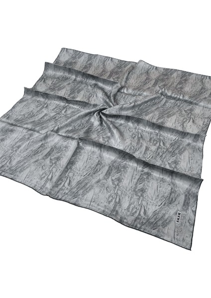Ipek Eşarp - 8924713-971 Gümüş Gri Twill