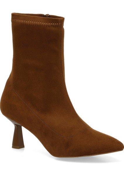 24K-618 4pr Taba Kadın Topuklu Bot fiyatları