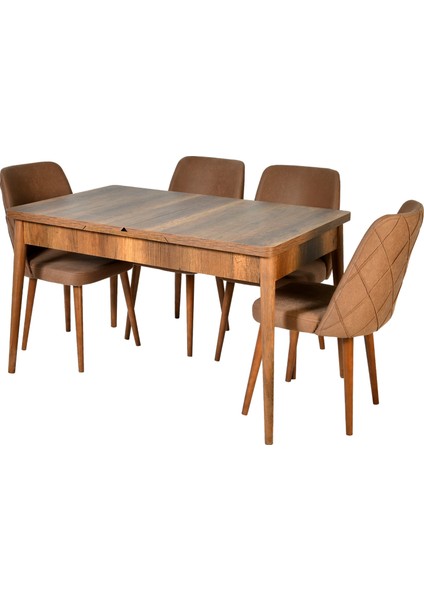 Efe 3071 Barok 4 Kişilik Masası Yemek Masası Takımı