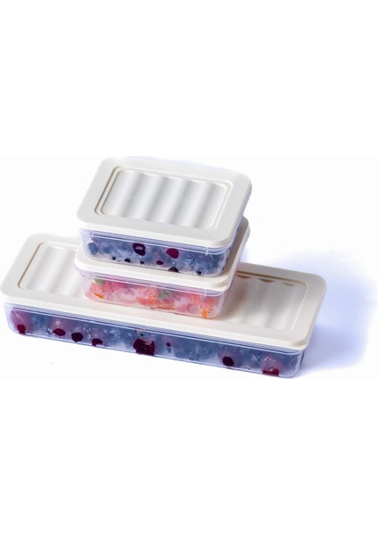 3'lü Set Freshbox Mikrodalga ve Difrize Uygun Saklama Kabı Krem fiyatları