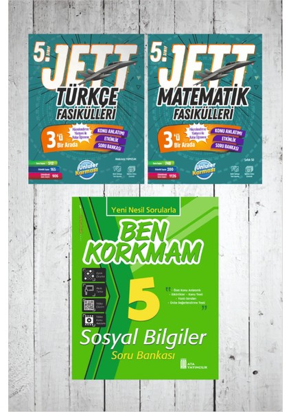 5.sınıf Ünlüler Jett Türkçe-Matematik Fasikülü