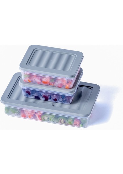 3'lü Set-2 Freshbox Mikrodalga ve Difrize Uygun Saklama Kabı Gri fiyatları