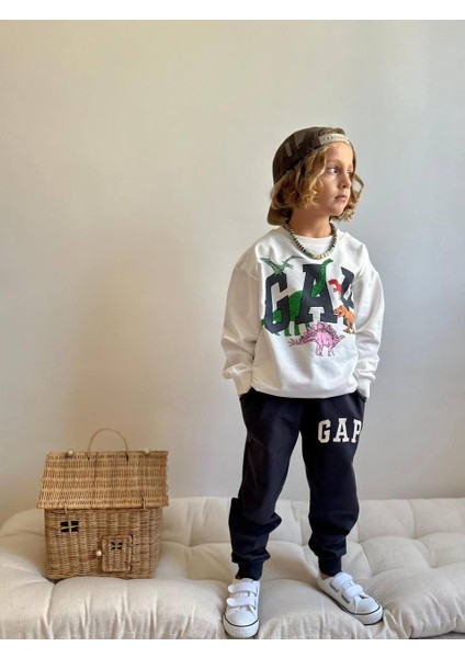 Erkek Çocuk G*p Model Alt Üst Eşofman Takımı 2 Iplik Tarz Stil
