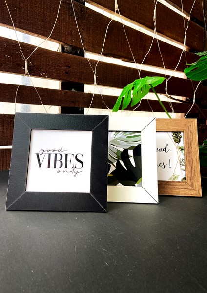 3 Adet 10X10 Çerçeve - Mdf Çerçeve - Fotoğraf Çerçevesi - Mini Çerçeve
