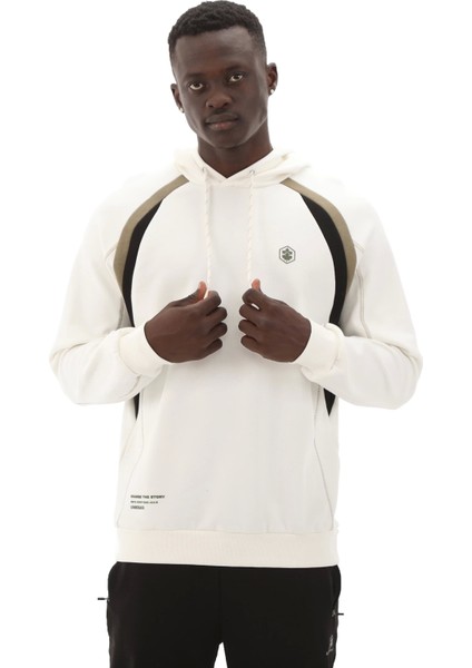 A10189292208010 Erkek Sweatshirt Beyaz