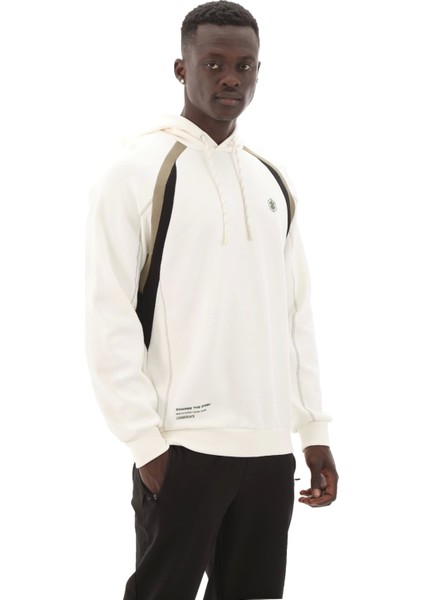 A10189292208010 Erkek Sweatshirt Beyaz