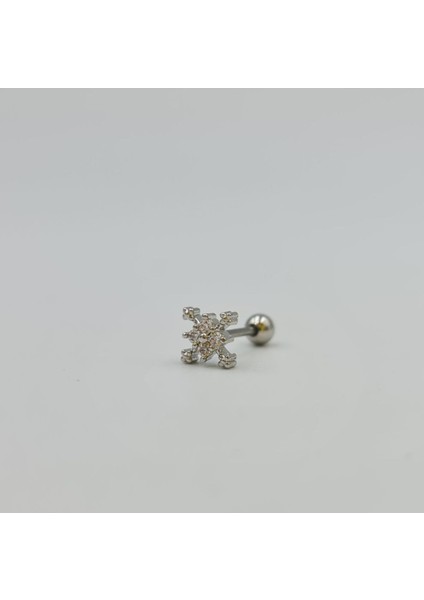 Kartanesi Çelik Küpe Tragus Helix Kıkırdak Piercing