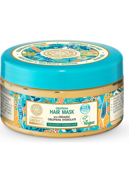 Oblepikha Çok Yıpranmış Saçlar İçin Yabani İğde İçerikli Saç Kremi 300 ml