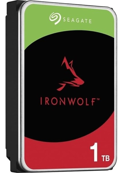 ST1000VN008 Ironwolf Hard Drive 1tb 3.5" Sata 6gb/s 5400 Rpm Nas Hdd, 3 Yıl Rescue Services