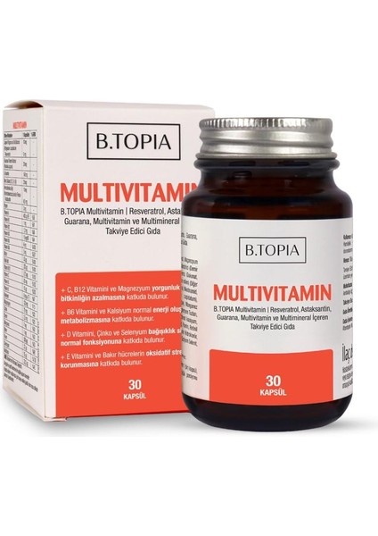 Multivitamin 30 Kapsül 2'li Set