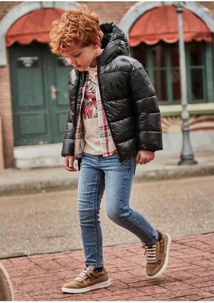Kışlık Erkek Çocuk Denim Slim Pantolon - Mavi