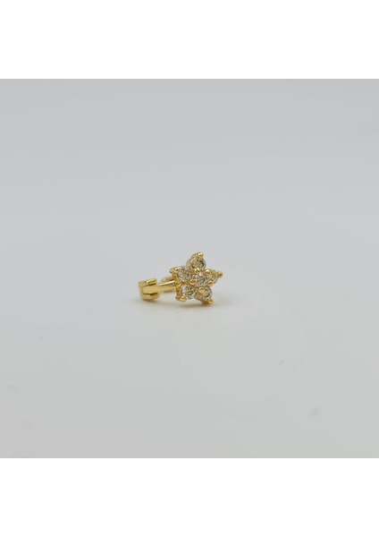 Cerrahi Çelik Gold Çiçek Halka Küpe Tragus Helix Kıkırdak Piercing fiyatları