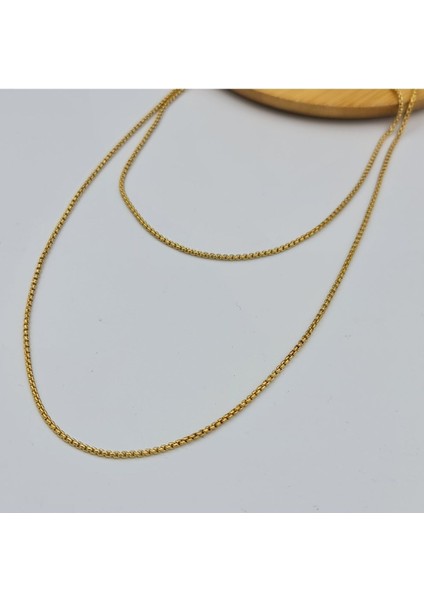 Gold 1 mm 70 cm Klasik Zincir