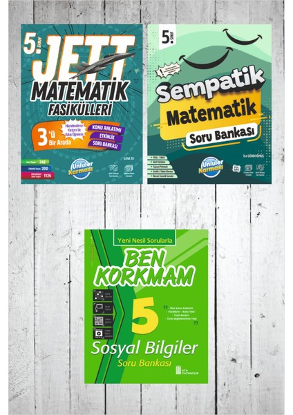 5.sınıf Ünlüler Jett Matematik Fasikülü-Sempatik Matematik Soru Bankası