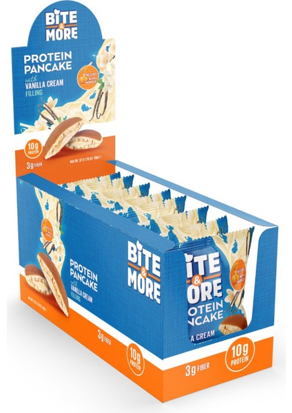 Bite & More Proteinli Pankek Vanilyalı (50G X12 Adet)