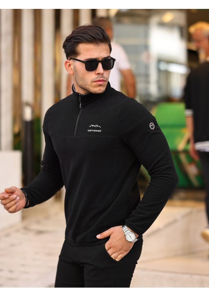 Yarım Fermuar Erkek Polar Kışlık Polar Anti-Pilling fiyatları