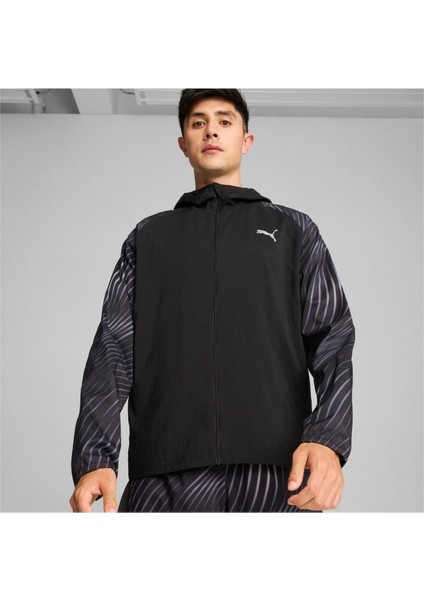 Run Fav Aop Woven Jacket M Siyah Erkek - 52422156 Xl - Siyah